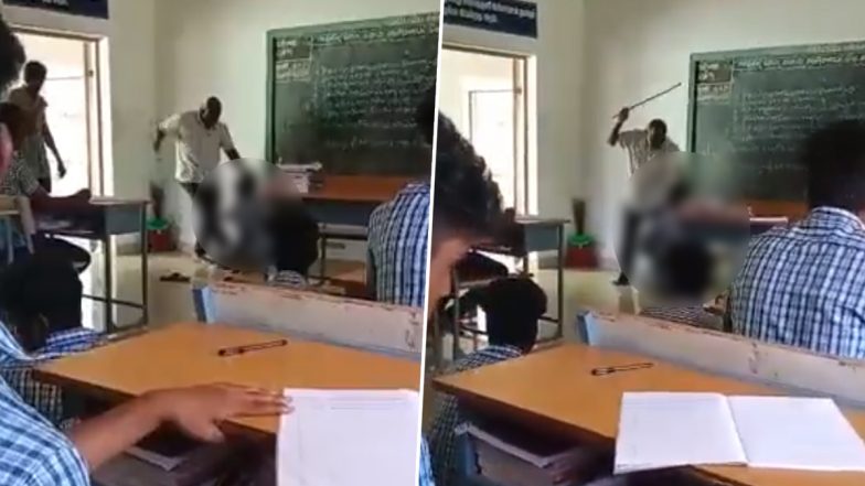 Tamil Nadu: Govt School Teacher Brutally Thrashes Class 12 Student For ‘Skipping Lecture’