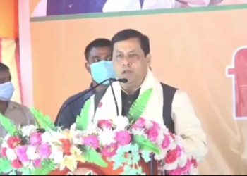 Sarbananda Sonowal in Mariani