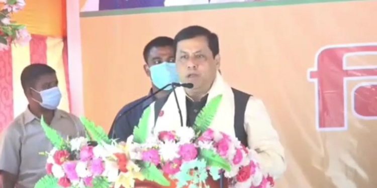 Sarbananda Sonowal in Mariani