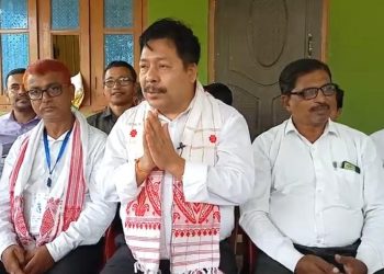 MP Nava Kumar Sharania's press conference in Tamulpur