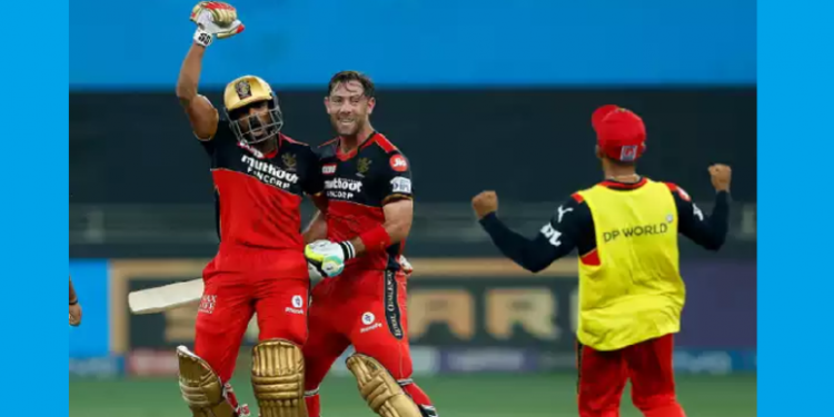 Bharat hit six last ball win for RCB
