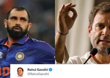 Rahul Gandhi Backed Mohammed Shami