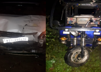 বঙাইগাঁৱত একেটা স্থানতে অগা-পিচাকৈ দুটাকৈ পথ দুৰ্ঘটনা: এজনৰ মৃত্যু, পাঁচজন আহত