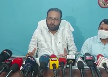 Health Minister Keshav Mahanta's press conference