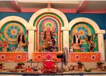 দেৱীৰ প্ৰাণ প্ৰতিষ্ঠাৰে আৰম্ভ হ’ল পুৰণিগুদামৰ ১৩৭ বছৰীয়া ঐতিহাসিক পূজা