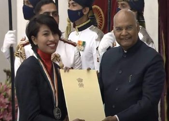 Lavlina Bargohain receives Major Dhyan Chand Khel Ratna Award