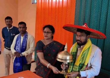 বঙাইগাঁও জিলা বিজেপি কাৰ্যালয়ত কেন্দ্ৰীয় মন্ত্ৰী ৰামেশ্বৰ তেলী