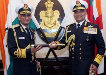 Admiral R Hari Kumar takes charge as Indian Navy chief
