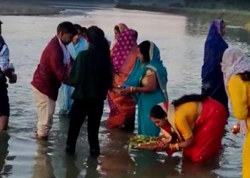 Chath Puja celebrated in Tamulpur