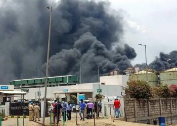 Fire At Chemical Factory