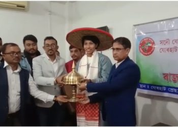 যোৰহাটত লৌহ কন্যা লাভলীনা বৰগোহাঁইক ৰাজহুৱা সম্বৰ্ধনা