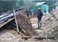 টীয়কত বন্যহস্তীৰ তাণ্ডৱ : বাসগৃহ ভাঙি লণ্ড-ভণ্ড,নিৰ্বিকাৰ বন বিভাগ