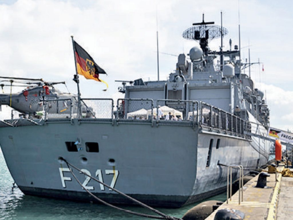 German warship