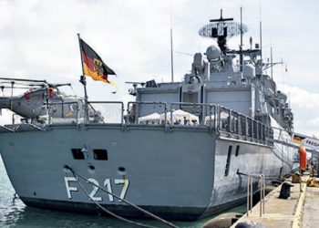 German warship
