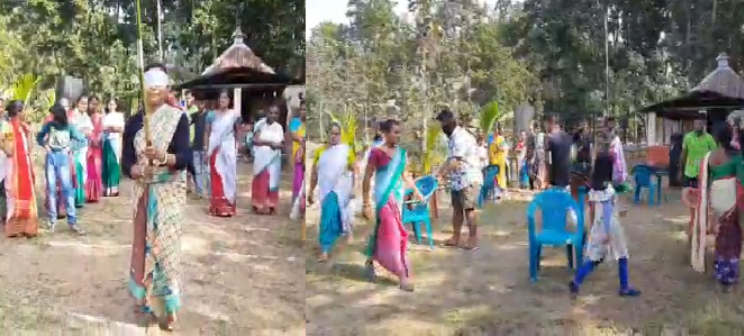 Bhogali sports in village