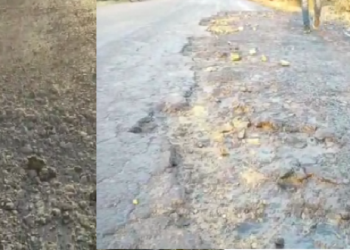 Dialipiated Road in Sibsagar