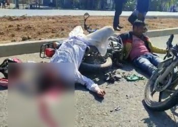 কলিয়াবৰৰ বৰালীগাঁৱত ভয়ংকৰ পথ দুৰ্ঘটনা, আহত দুই বাইক আৰোহী