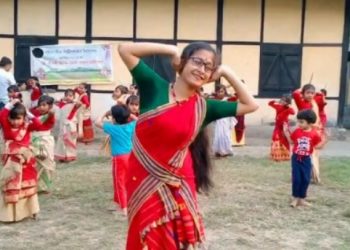 বিশ্বনাথত লুইতপৰীয়া শিল্পী সমাজৰ উদ্যোগত বিহু কৰ্মশালা
