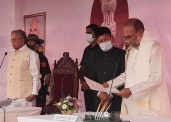 মণিপুৰৰ মুখ্যমন্ত্ৰী হিচাপে দ্বিতীয়টো কাৰ্যকালৰ বাবে শপতগ্ৰহণ কৰিলে এন বীৰেণ সিঙে