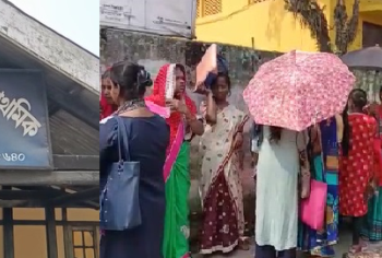 শিৱসাগৰৰ এখন চৰকাৰী বিদ্যালয়ত সন্তানৰ নামভৰ্তি কৰোৱাবলৈ হেতাওপৰা লগাইছে অভিভাৱকে