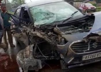 টীয়কৰ কাকজানত চোৰাং গৰু কঢ়িওৱা বাহন দুৰ্ঘটনাগ্ৰস্ত, পাঁচ জন আহত