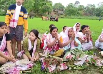 ঐতিহ্য-পৰম্পৰা ৰক্ষা কৰি শিৱসাগৰতো আজি পালন কৰা হয় গৰু বিহু