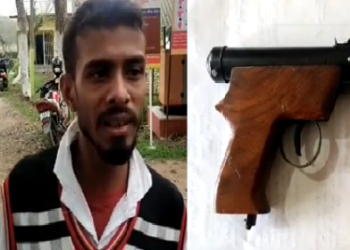 Teak news pistol seized