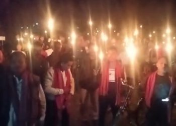 Rabha Organisation protest