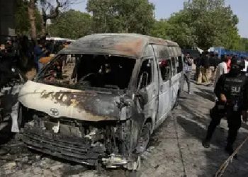 Suicide bomber attack In Karachi