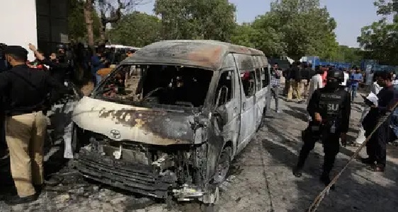 Suicide bomber attack In Karachi