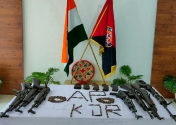 কোকৰাঝাৰৰ বনাঞ্চলৰ পৰা এক বৃহৎ পৰিমাণৰ অস্ত্ৰ-শস্ত্ৰ, গুলী বাৰুদ উদ্ধাৰ অসম আৰক্ষীৰ