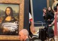 Cake on Mona Lisa portrait: বৃদ্ধাৰ ছদ্মবেশত প্ৰৱেশ; বিশ্বৰ প্ৰসিদ্ধ চিত্ৰশিল্প মনালিছাৰ পেইন্টিঙত কেক সানিলে যুৱকে!