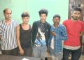যোৰাবাট আৰক্ষীৰ জালত ৫ জনীয়া ডকাইতৰ দল, চোকা অস্ত্ৰ জব্দ