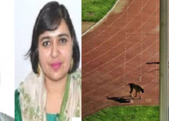 কুকুৰক খোজ কঢ়াবৰ বাবেই এথলীটকক ষ্টেডিয়াম এৰিবলৈ কোৱা আইএএছ দম্পতীক বদলি
