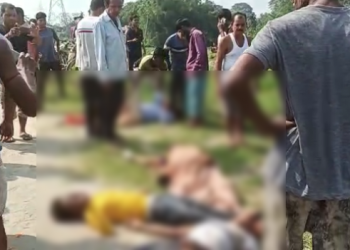 কলিয়াবৰত ভয়াৱহ পথ দুৰ্ঘটনা; মহিলাসহ দুজনৰ মৃত্যু, গুৰুতৰভাৱে আহত ৫ জন