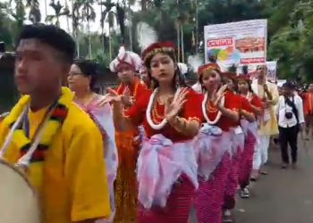 ঐতিহাসিক ঢেকীয়াখোৱা বৰনামঘৰত মাধৱদেৱ জয়ন্তী উদযাপন; বৰ্ণাঢ্য সাংস্কৃতিক শোভাযাত্ৰা