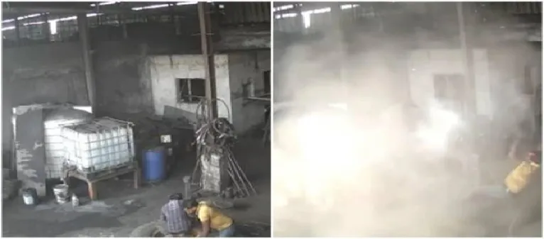 Two died in tire burst