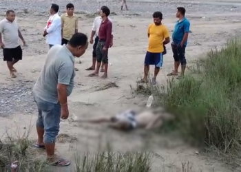 তামুলপুৰ জিলাৰ ভাৰত-ভূটান সীমান্তৰ মটঙা নৈত উদ্ধাৰ মৃতদেহ