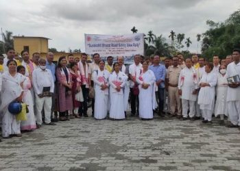 প্ৰজাপিতা ব্ৰহ্মাকুমাৰী ঈশ্বৰীয় বিশ্ববিদ্যালয়ৰ উদ্যোগত ৰাজ্যজুৰি পথ সুৰক্ষা মটৰ চাইকেল যাত্ৰা