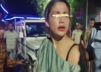 গুৱাহাটী মহানগৰীত নিশা ৰাজপথত আকৌ সুৰামত্ত যুৱতীৰ তাণ্ডৱ