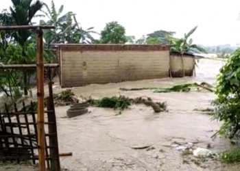 Flood in Assam: ‘বান বাৰিষাৰে বান, বাৰে বাৰে সহিম কিমান!’ হাজোত কেমেৰাৰ সন্মুখতে বানে উটুৱাই নিলে ঘৰ