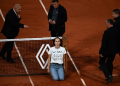 Girl protest in French Open