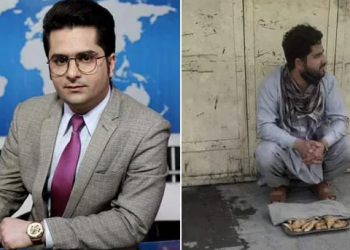 Anchor sells food in Afghanistan