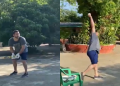 Tejashwi Yadav playing cricket