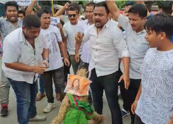 কোন সঁচা, কোন মিছা! শিৱসাগৰত জ্বলিল বিজেপি নেত্ৰী আঙুৰলতা ডেকাৰ পুত্তলিকা; বিজেপিয়ে দিলে এজাহাৰ