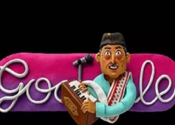 Google Doodle Honours Bhupen Hazarika জন্মদিনত গুগলে সুঁৱৰিলে ডঃ ভূপেন হাজৰিকাক, ডুডলত জিলিকিল শিল্পী ৰুতুজা মালিয়ে অঁকা সুধাকণ্ঠৰ ছবি