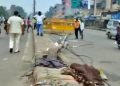 নিশা ডিভাইডাৰত শুই থকা শ্ৰমিকক মহতিয়ালে ট্ৰাকে; ৪ জন নিহত