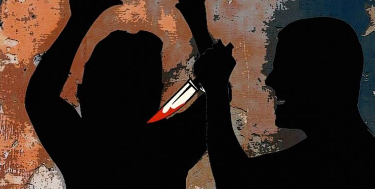 Man stabs wife