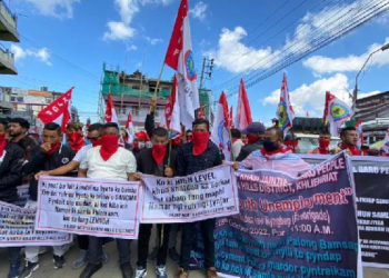 Shillong Rally Against Unemployment