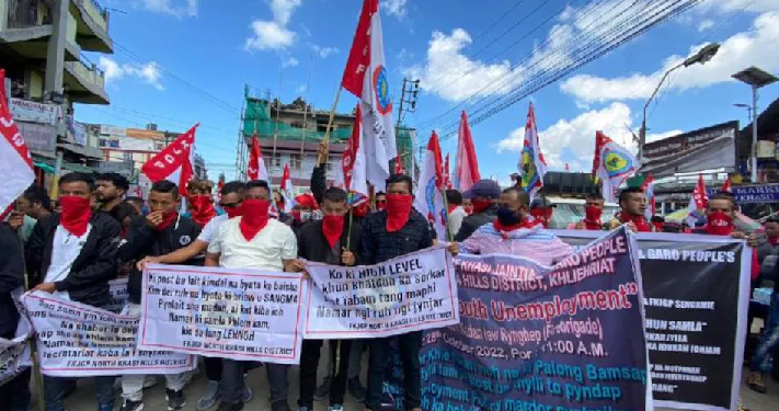 Shillong Rally Against Unemployment